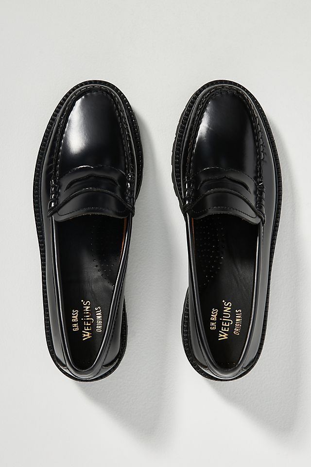 Ghbass Weejuns Whitney Super Lug Loafers, black