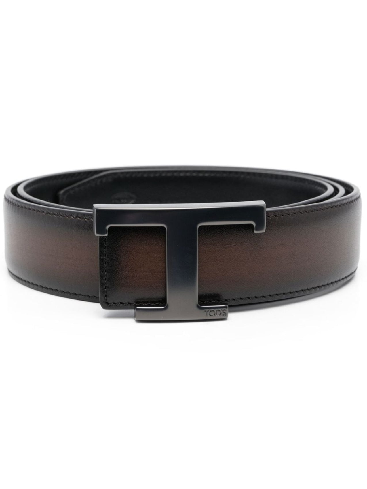 Tod's Belt with Logo Buckle, Brown