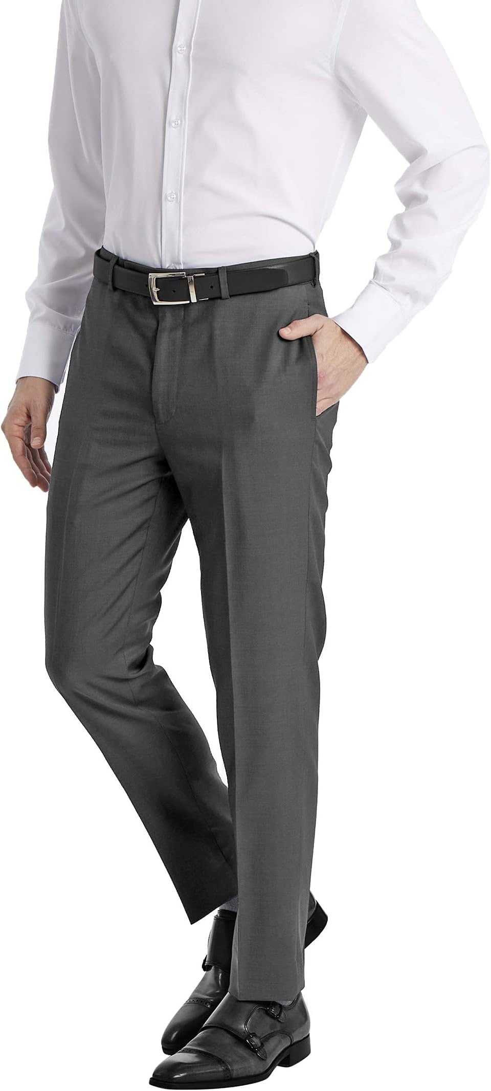 Calvin Klein Men's Slim Fit Dress Pants, Gray