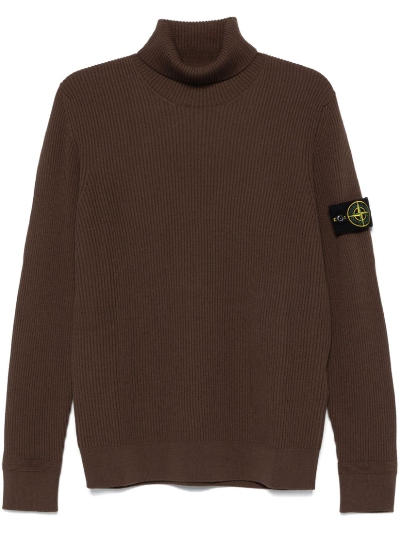 Stone Island Wool Ribbed Sweater, Brown