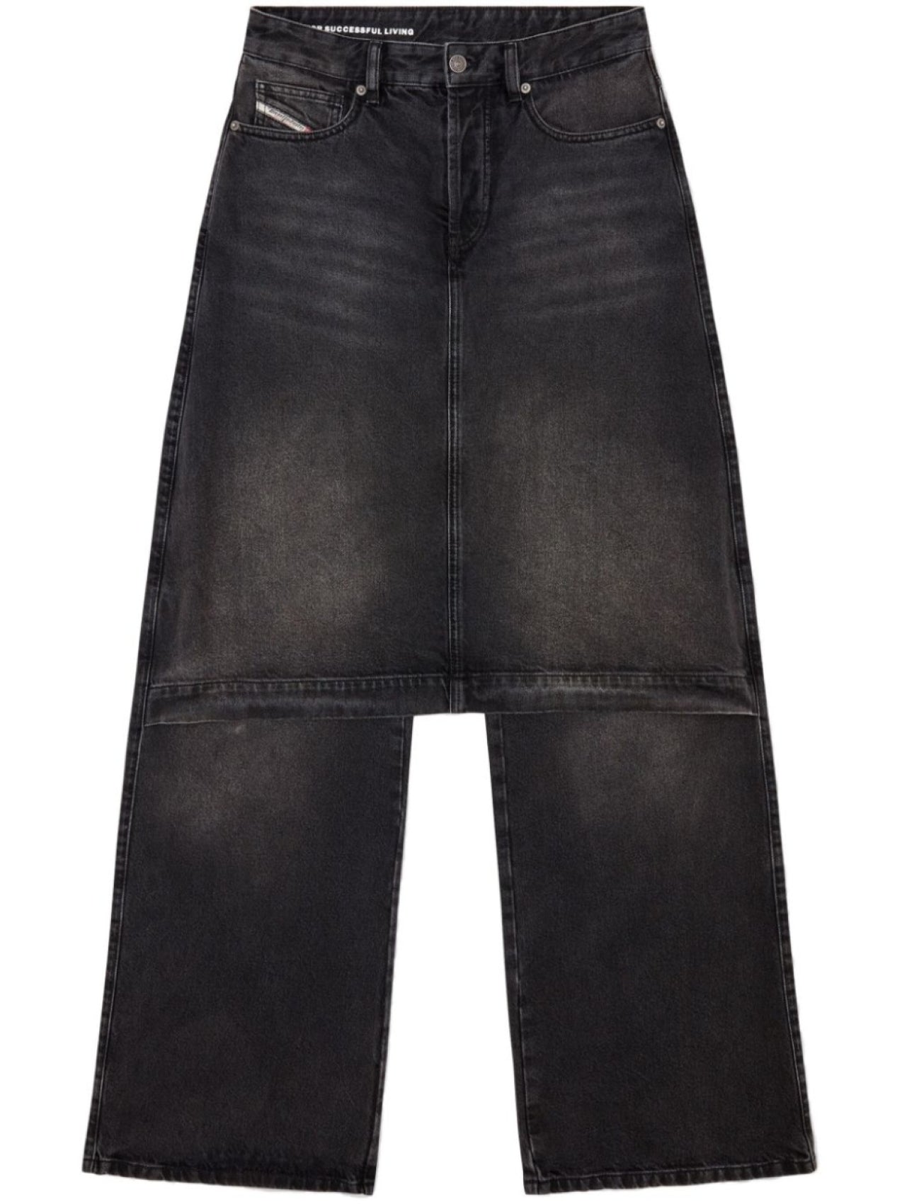 Diesel D-Syren Straight Jeans, Black