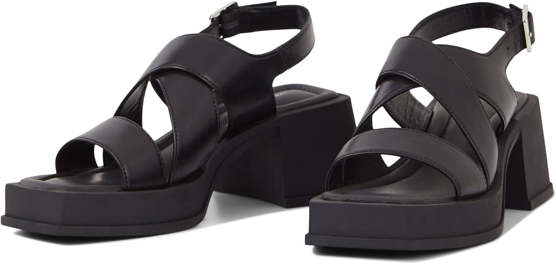 Hennie Leather Cross Sandal Vagabond Shoemakers, black