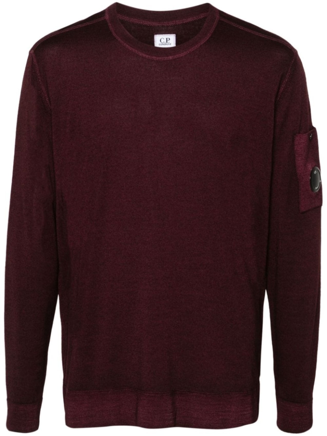 CP Company Lens Wool Jumper, Purple