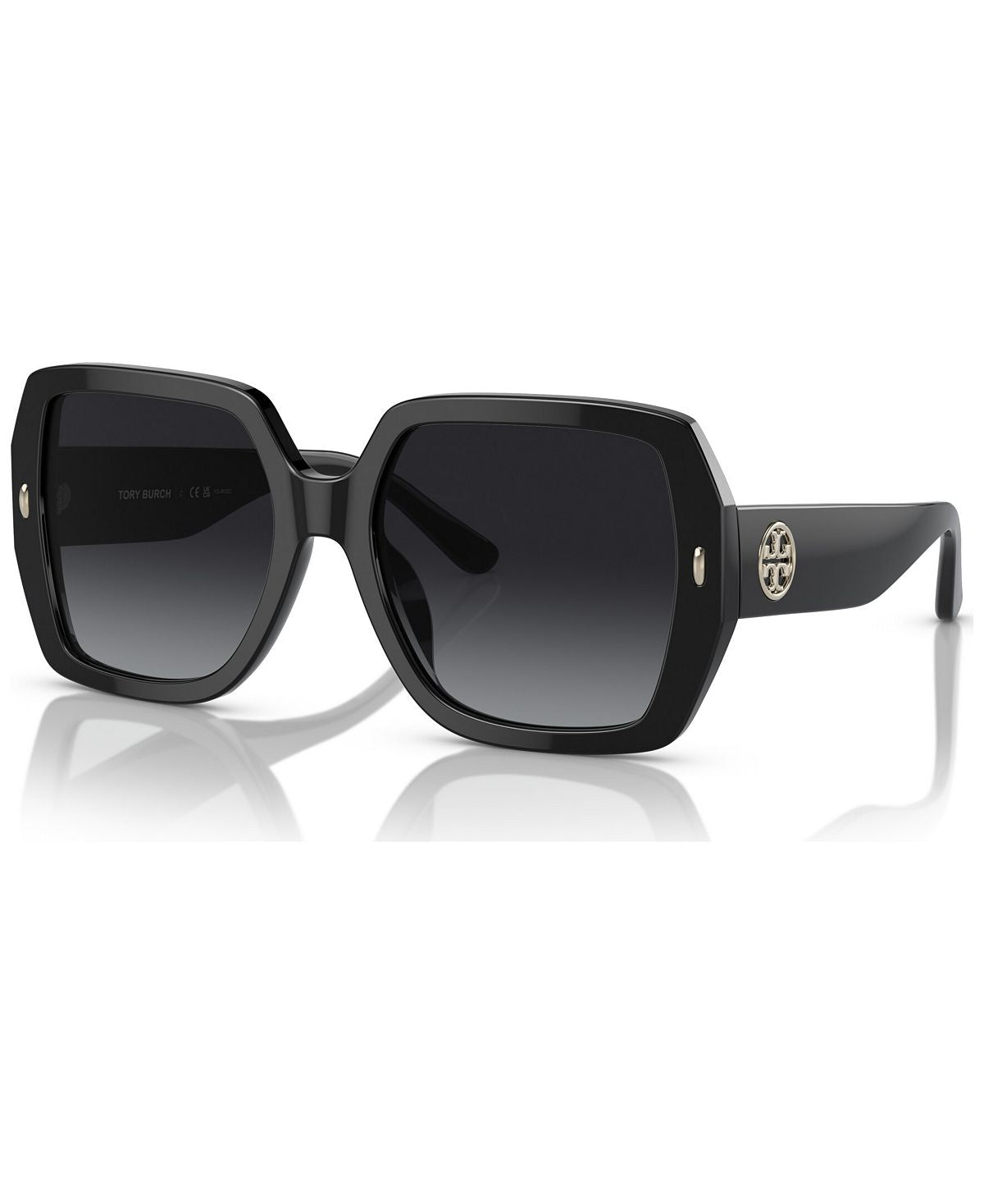 Tory Burch Women's Polarized Sunglasses, TY7191U, Black