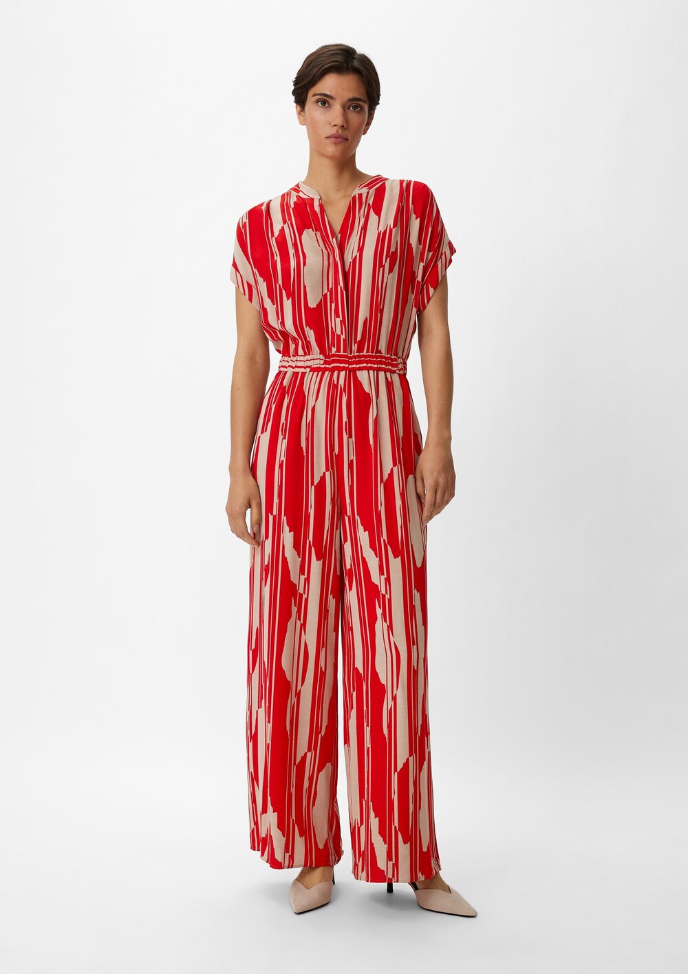 Comma jumpsuit, red