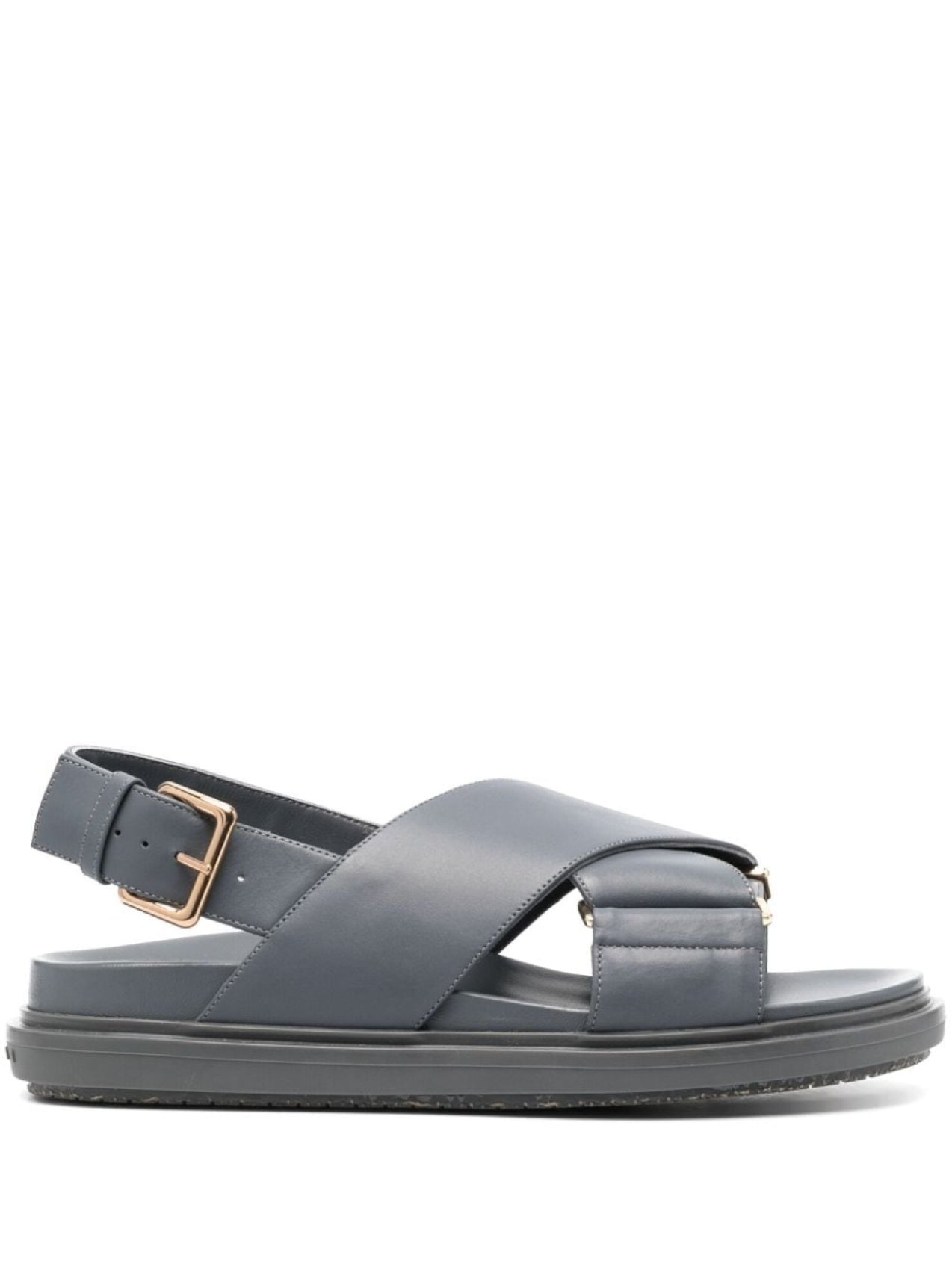 Marni Fussbett Cross Strap Sandals Blue