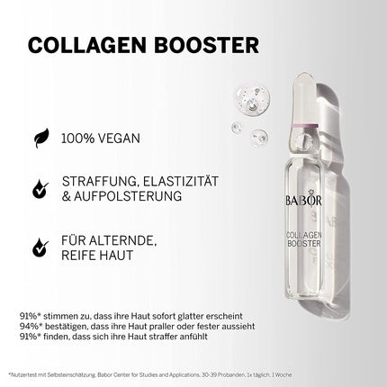 Anti-aging serum Collagen Booster in ampoules for the face with tripeptide for elasticity and smoothness 7x2 ml , Babor