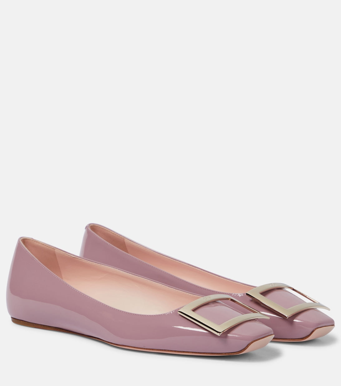 Trompette Roger Vivier patent ballet flats, pink