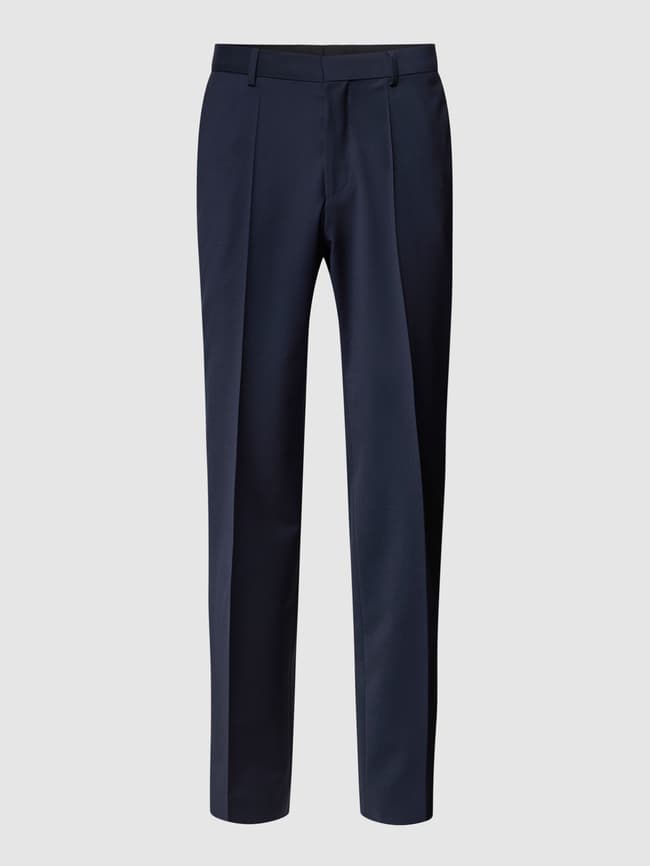 BOSS solid design suit trousers, dark blue