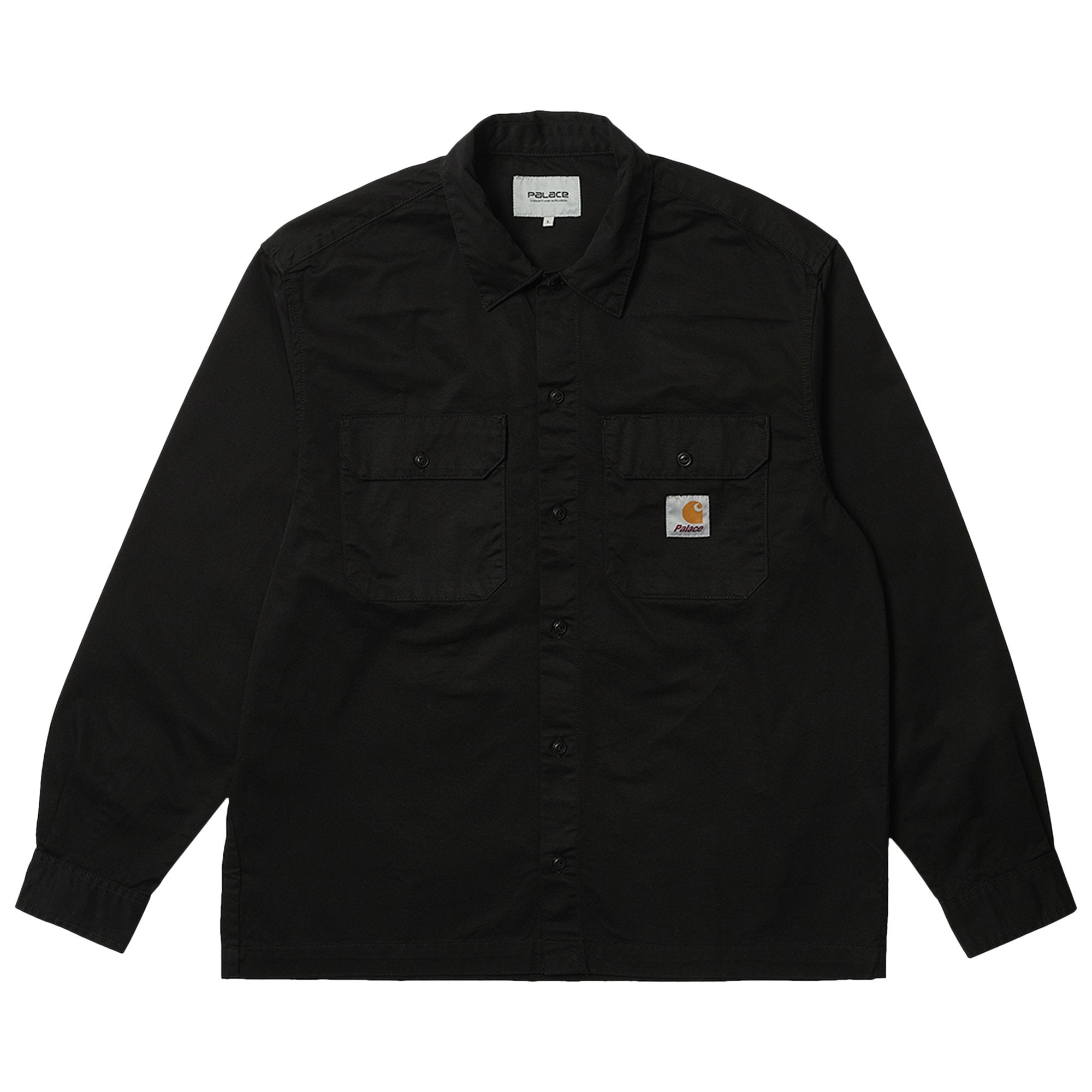 Carhartt WIP x Palace Long Sleeve Master Shirt, Washed Black