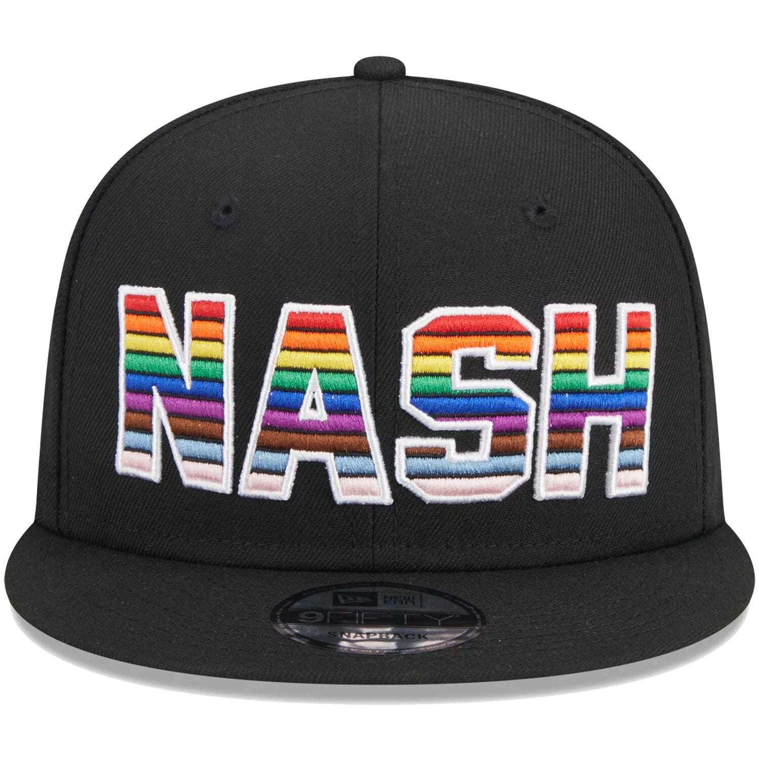 قبعة New Era Nashville SC Pride 9FIFTY Snapback للرجال باللون الأسود