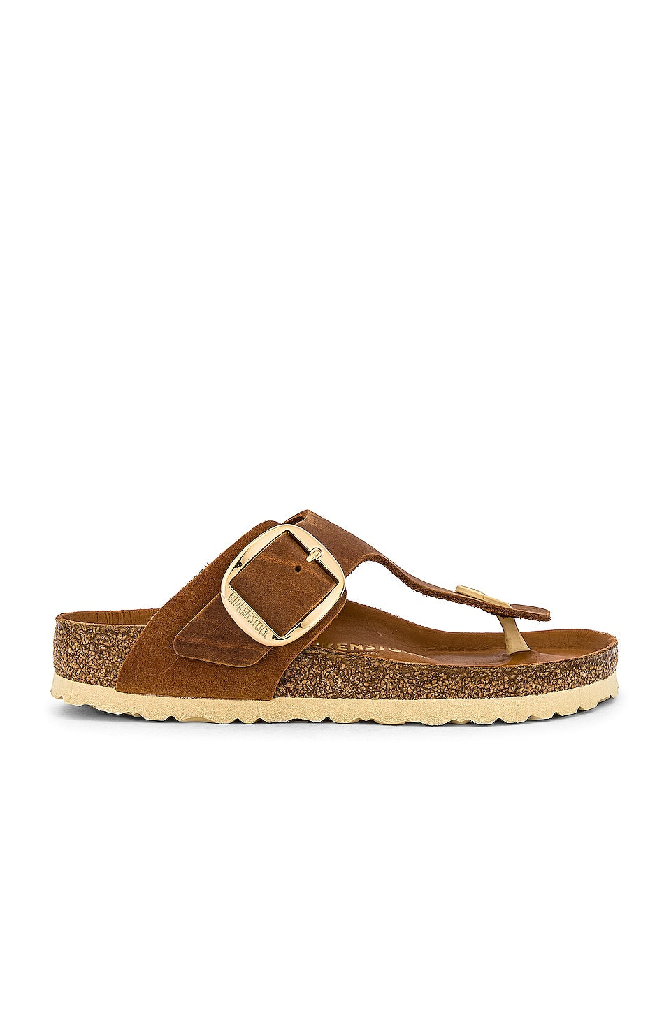 BIRKENSTOCK Gizeh Big Buckle Sandals, Cognac