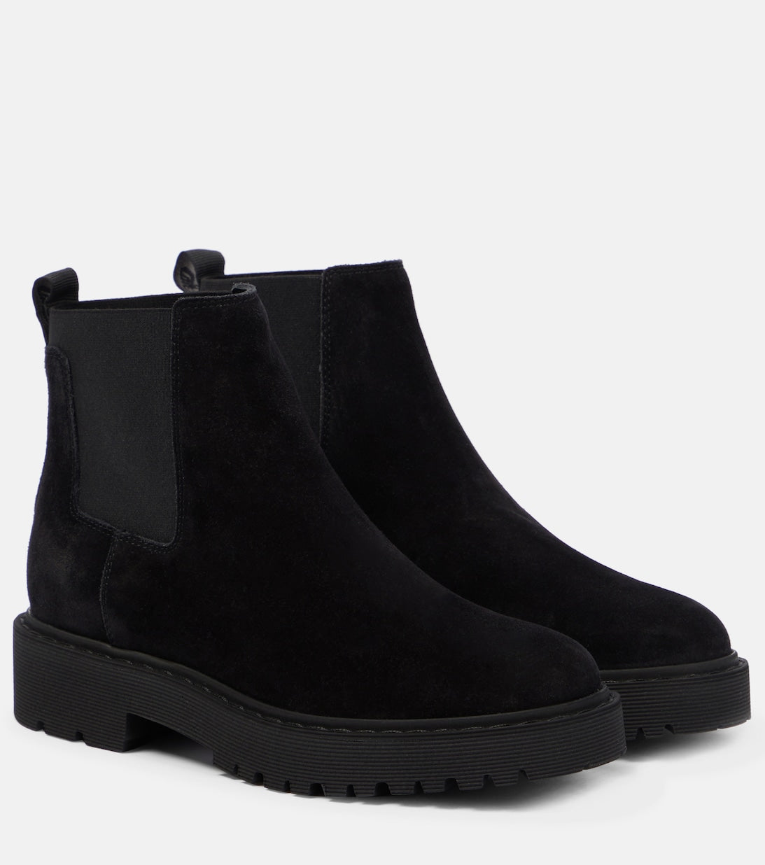 Hogan Suede Chelsea Boots, Black