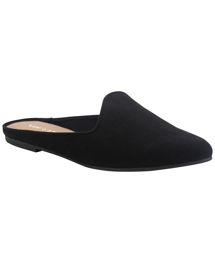 Sun + Stone mules, black