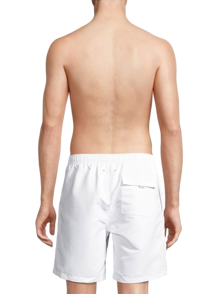 Calvin Klein Logo Swim Shorts - Atlantis