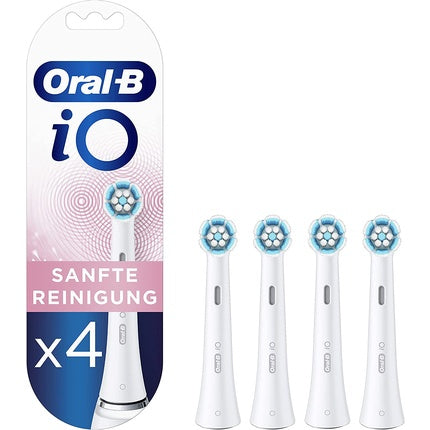 رؤوس بديلة لفرشاة الأسنان الكهربائية Oral-B Io لتنظيف لطيف، 4 قطع في عبوة مزودة بتقنية Io، Oral B