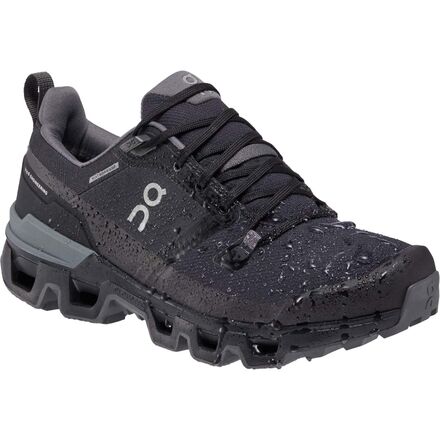 Cloudwander Women's On Running Waterproof Hiking Shoes, Black/Eclipse