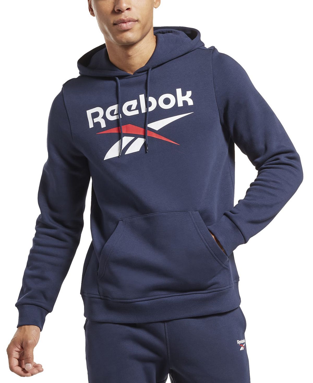 سويت شيرت رجالي من الصوف بقصّة عادية بشعار Reebok