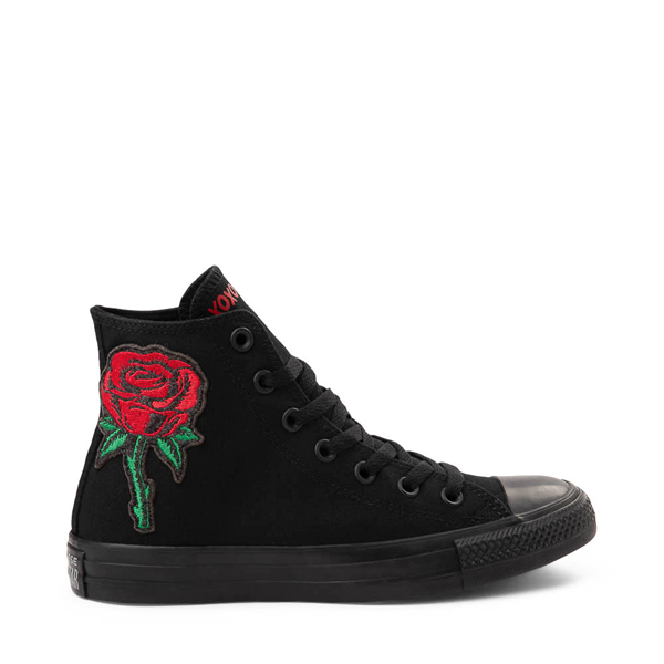 Converse Chuck Taylor All Star Hi Rose Sneakers with Patch, Black