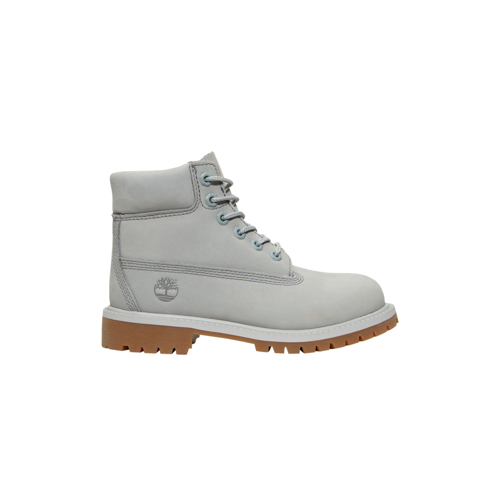 حذاء Timberland Premium للأطفال الصغار مقاس 6 بوصات، باللون الرمادي