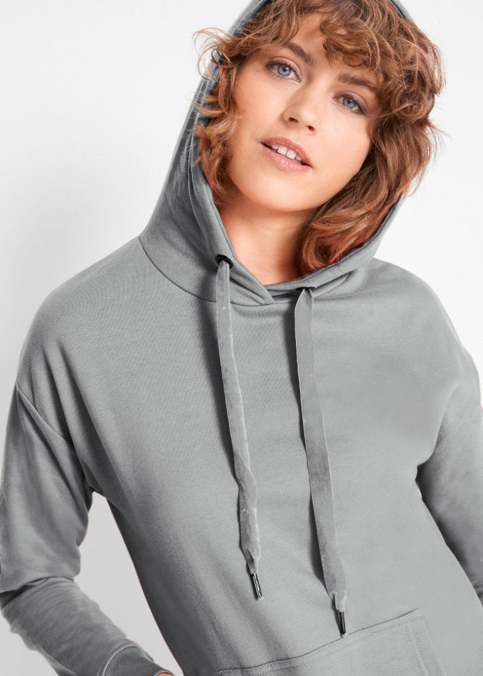 Sports dress with hood Bpc Bonprix Collection, gray