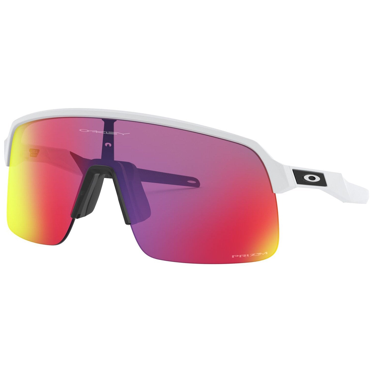 نظارة شمسية Oakley Sutro Lite باللون الأبيض غير اللامع/Prizm Road