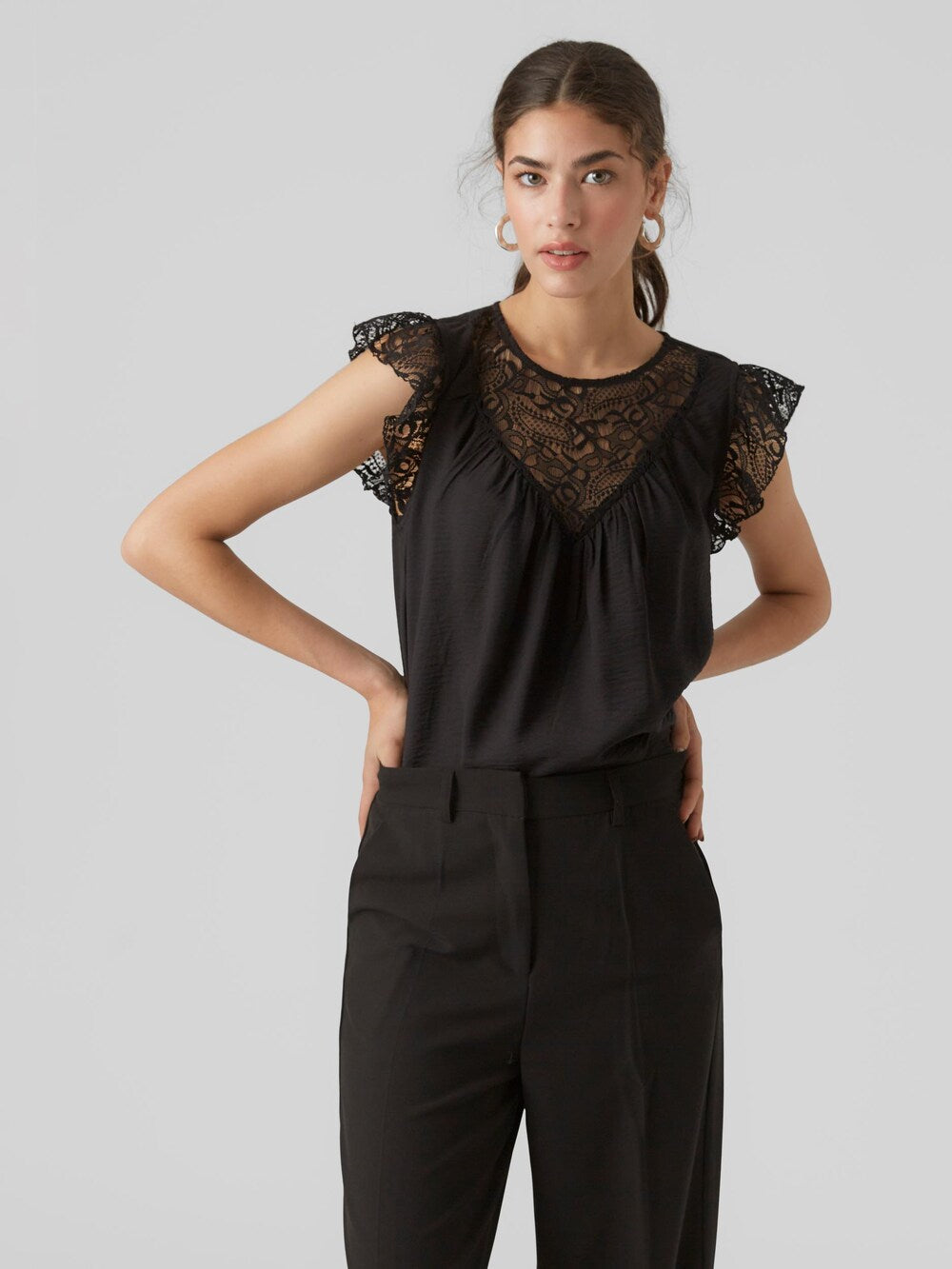 Blouse VERO MODA PURA, black