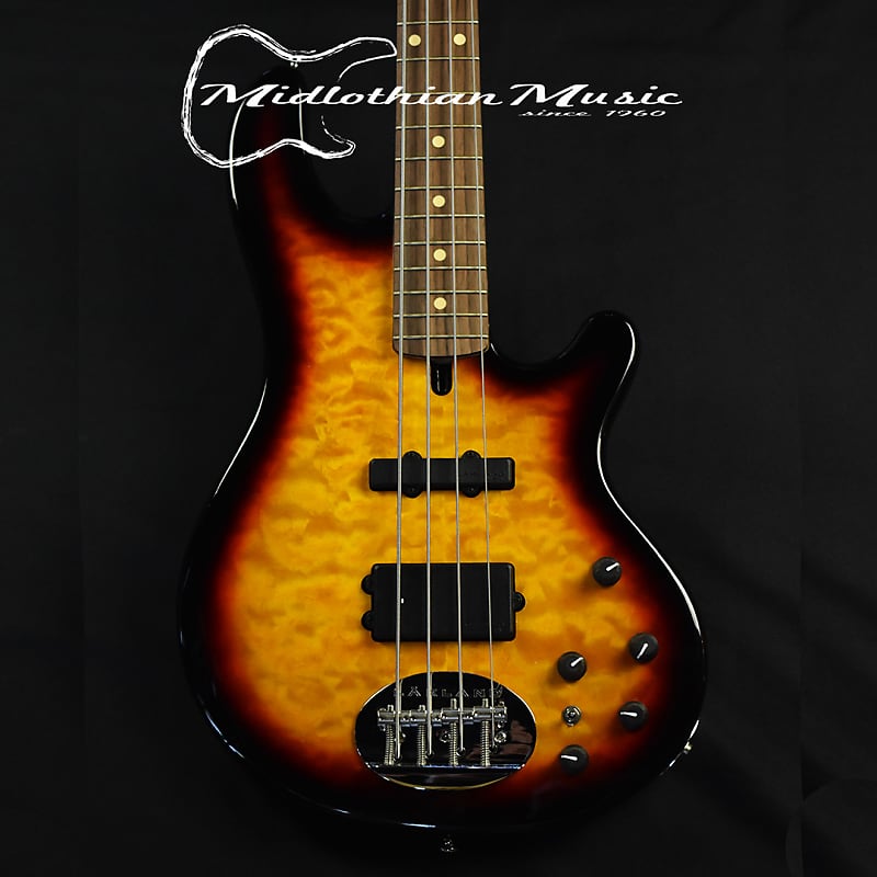 Bass guitar Lakland Skyline 44-02 Deluxe Bass Guitar - 3-Tone Sunburst Finish