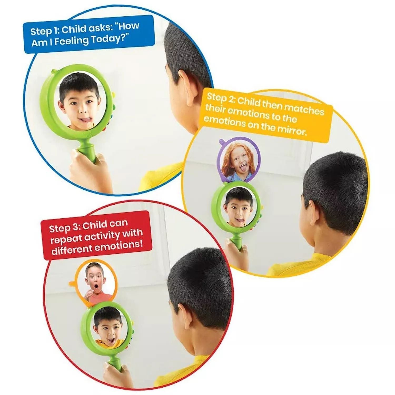 Learning Resourceshand2mind Mirror See My Feelings, set of 4 Learning Resources