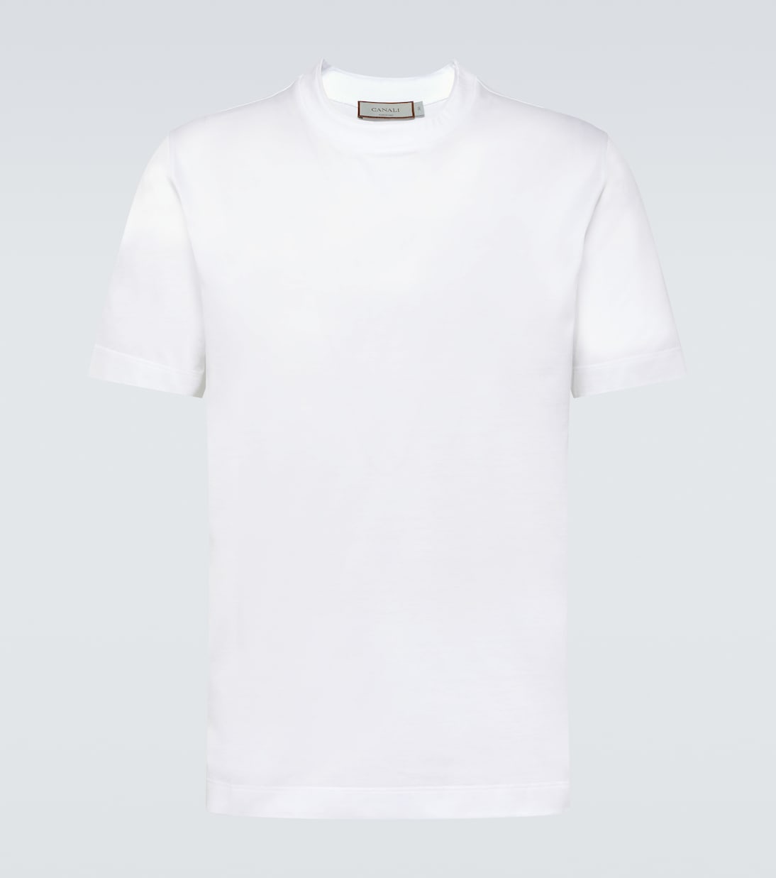 Canali cotton jersey T-shirt, white