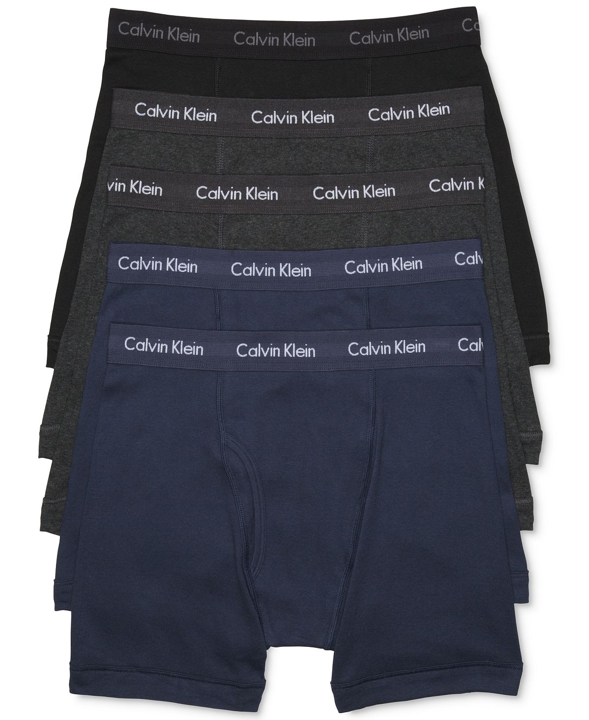 Men's Classic Cotton Boxer Briefs 5 Pieces Calvin Klein Underwear