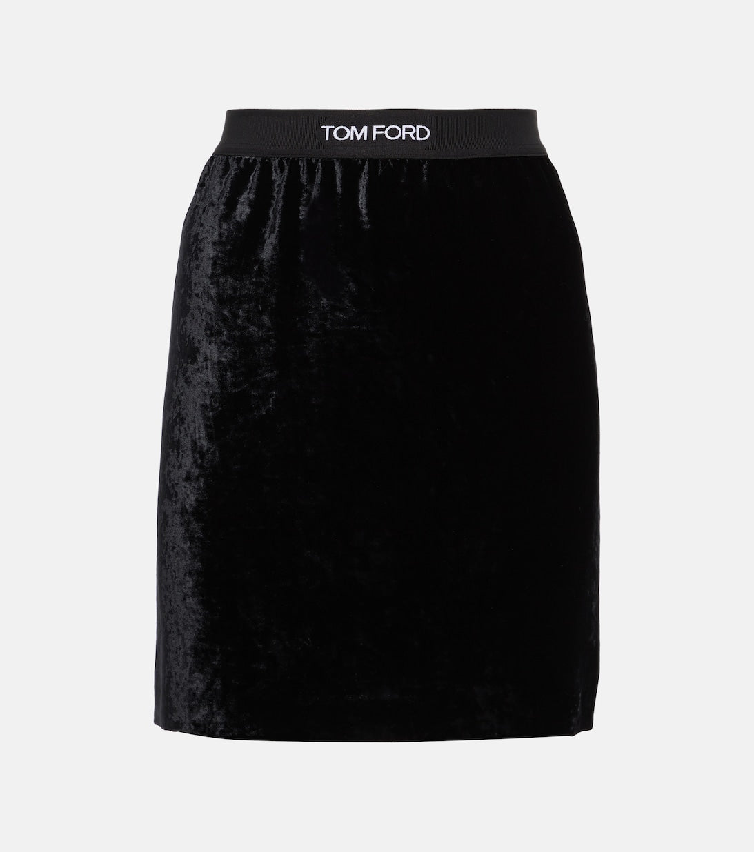 TOM FORD velvet miniskirt, black