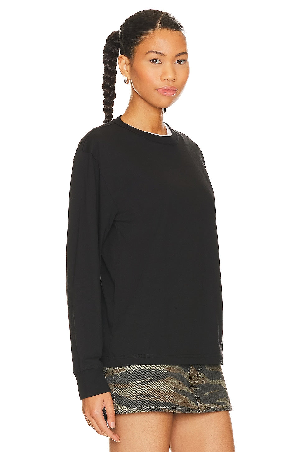 Alexander Wang Essential Long Sleeve T-shirt, black