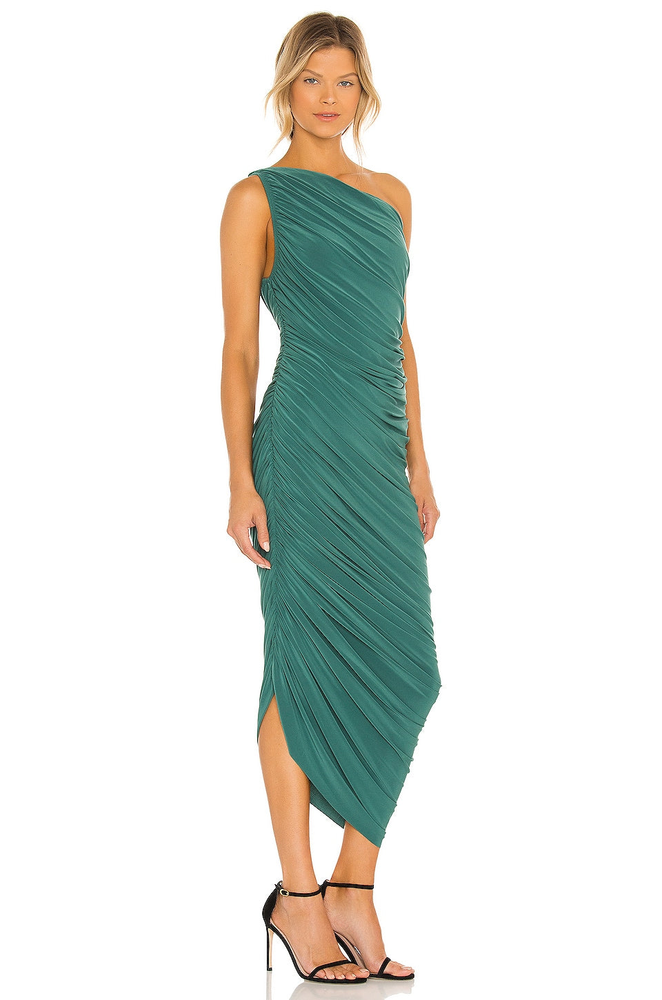 Norma Kamali Diana Gown Mountain Green Dress