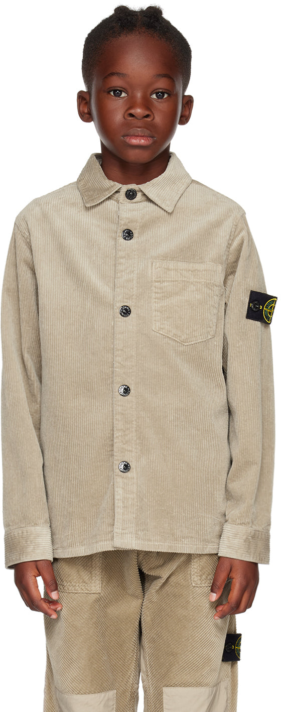 Children's gray shirt 10203 Stone Island Junior