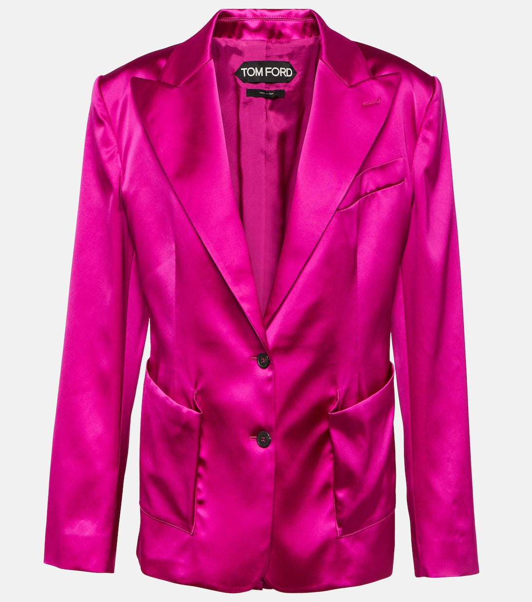 TOM FORD Single Breasted Satin Blazer, Pink