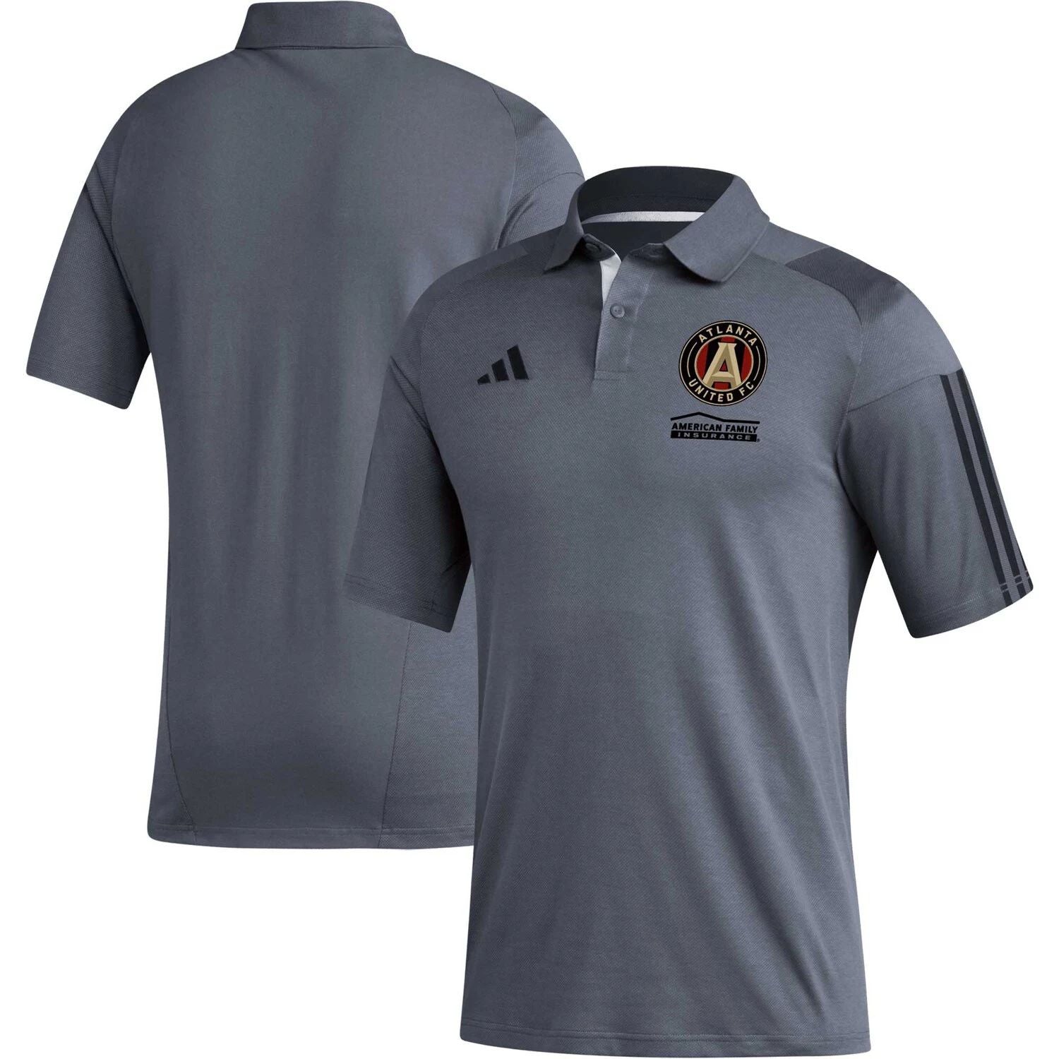 adidas Atlanta United FC 2023 Men's Gray Training Polo