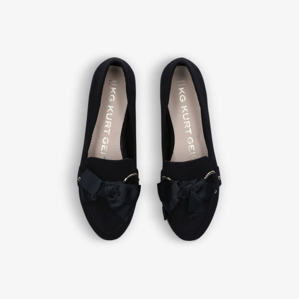 Mable3 Vegan Loafers with Bow Kg Kurt Geiger, Black