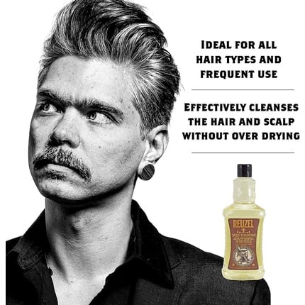 Daily shampoo cleanses hair and scalp.  Ideal for all hair types and frequent use .  Balanced for superior degreasing and cleansing without over-drying.  Features of T4 Tonic Blend 1000 ml . , Reuzel