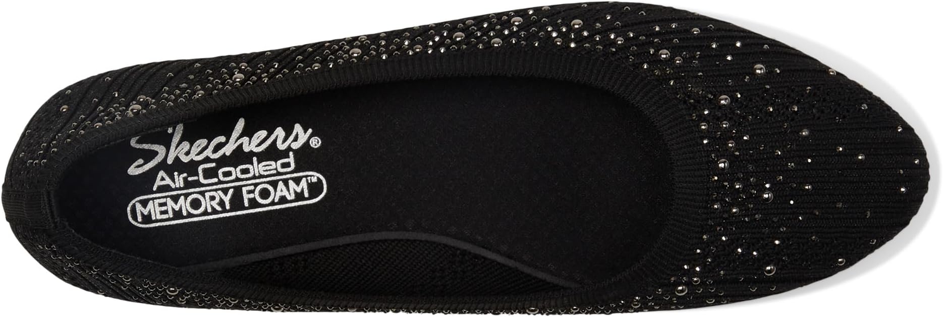 Cleo 2.0 Ballet Flats - Glitzy Daze SKECHERS, Black Sparkle