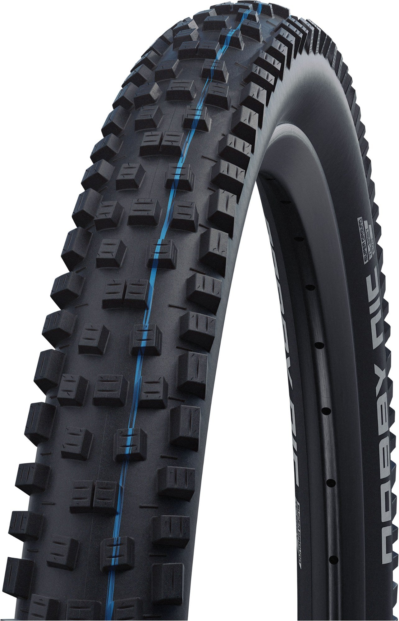 إطار Nobby Nic Super Ground - مقاس 27.5 × 2.4 Schwalbe، أسود