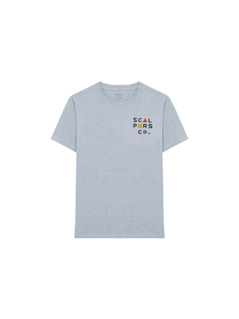 Scalpers Bau Flock T-Shirt, Mottled Gray