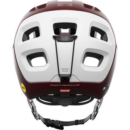 Tectal Race Mips POC Helmet, Garnet Red/Hydrogen White Matte