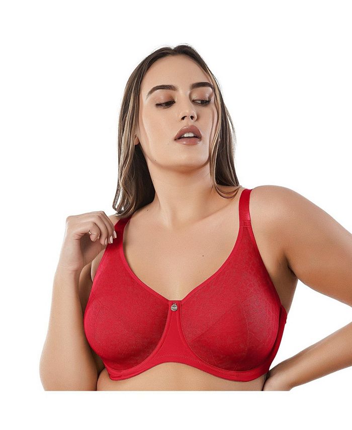 Women's bra Enora Minimizer PARFAIT, red