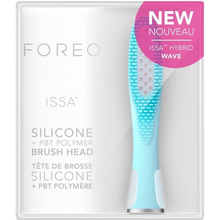 فرشاة FOREO ISSA Hybrid Wavy ذات رأس من السيليكون الطبي/PBT بشعيرات بلون النعناع