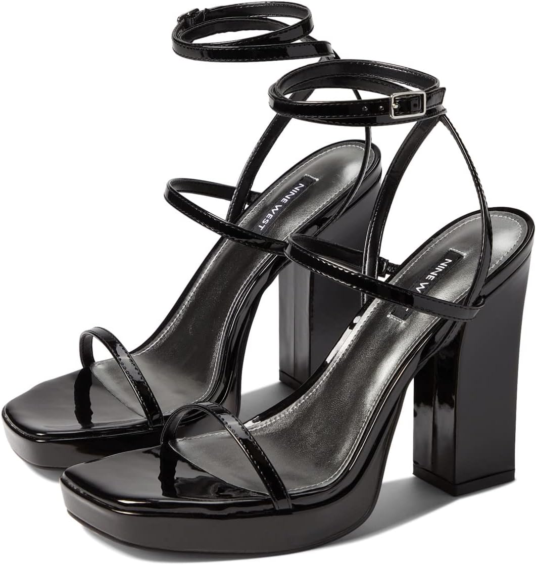 Benz 3 Nine West Sandals, Black Patent