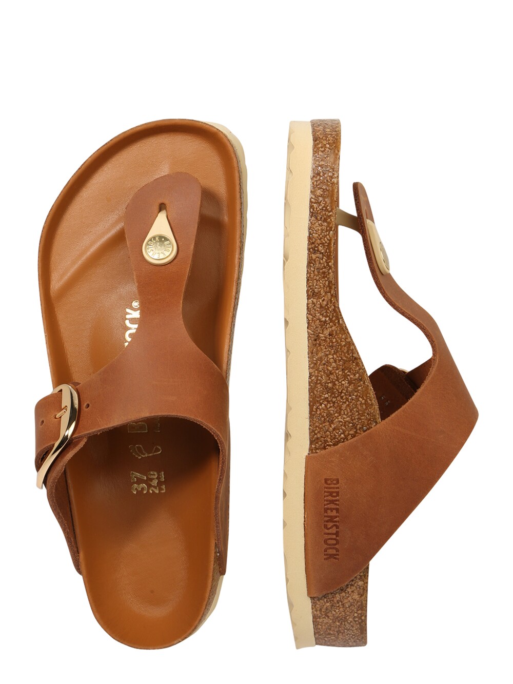 Birkenstock Gizeh T-Strap Sandals, Brown