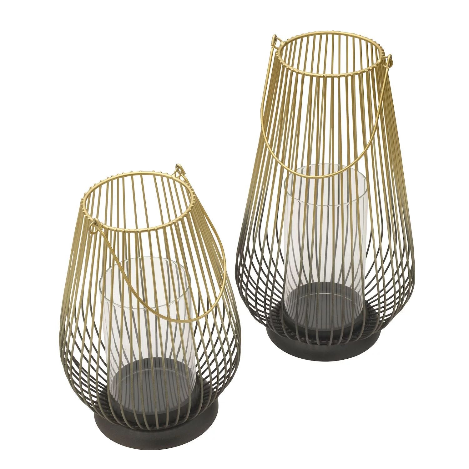 Mikasa Wire Ombre Hurricane Candle Holder, Set of 2