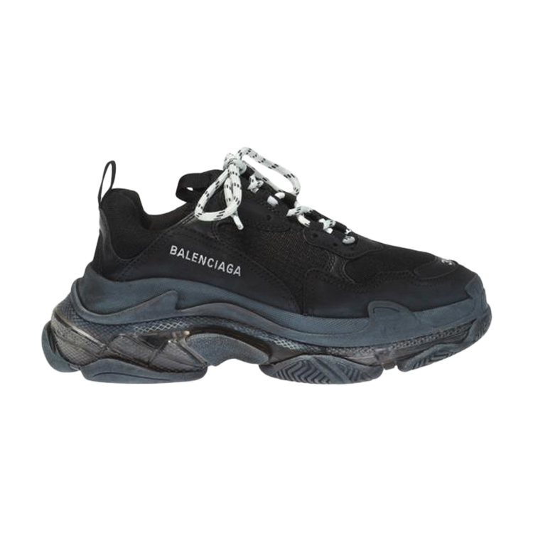 حذاء رياضي Balenciaga Wmns Triple S Trainer 'Black Clear Sole' باللون الأسود