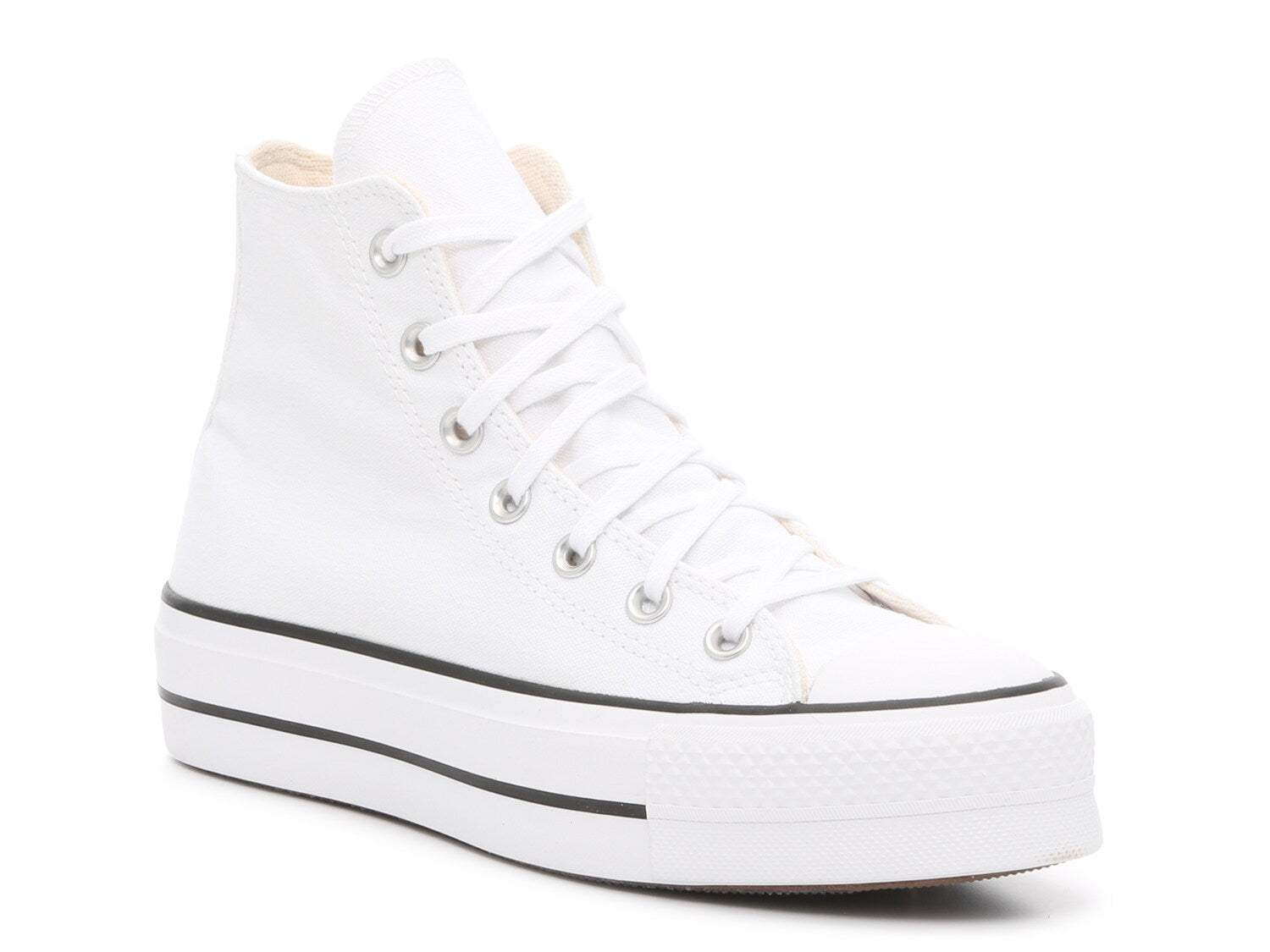 Converse Chuck Taylor All Star high platform sneakers, white